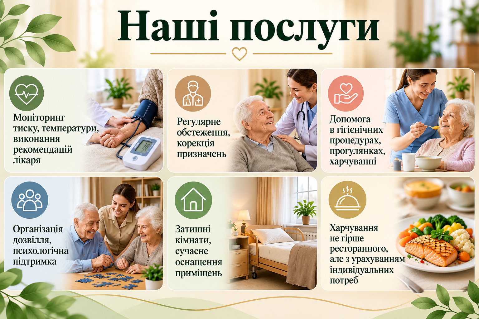 будинок престарілих для лежачих хворих Дніпро